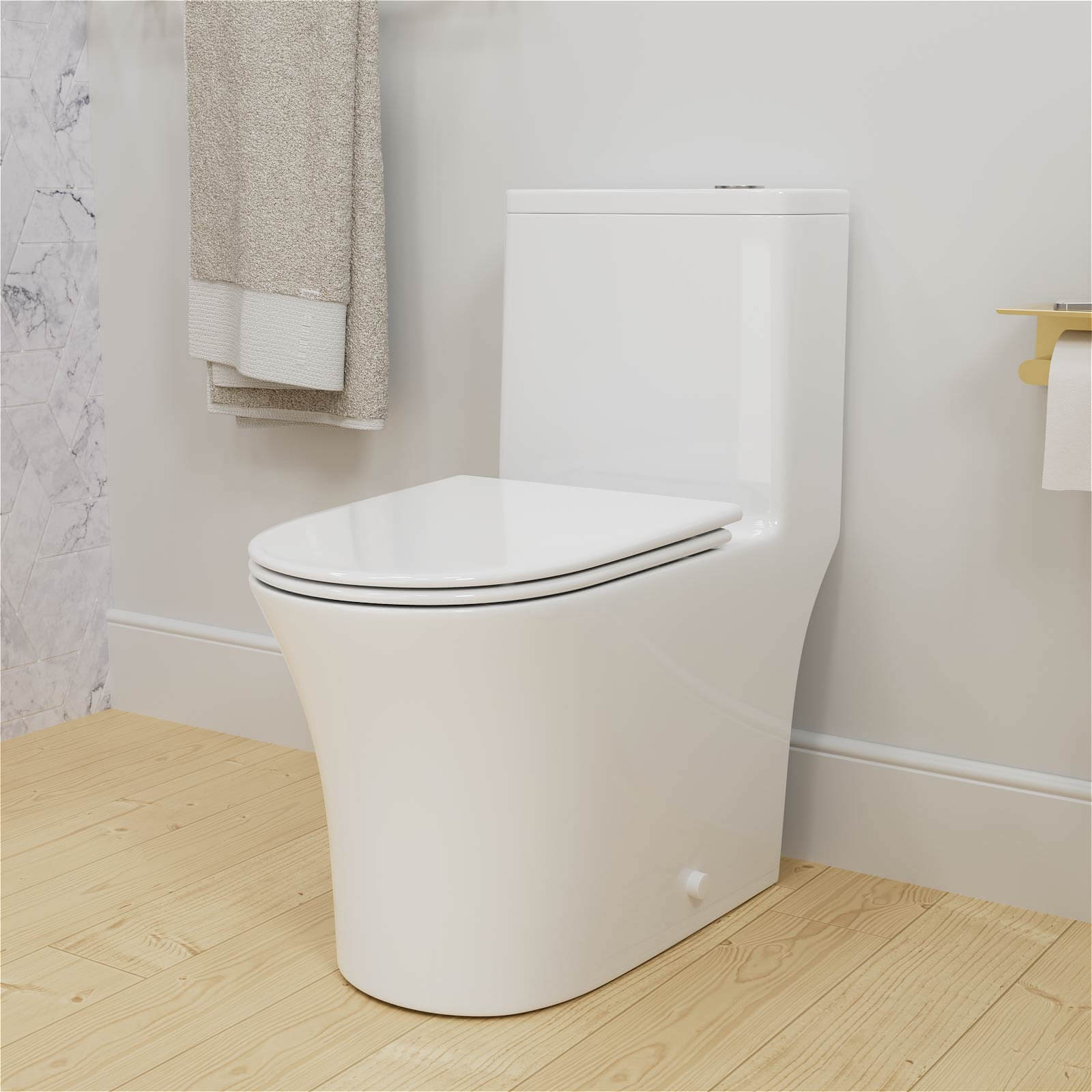 1.0/1.28 GPF Dual Flush EPA WaterSense Toilet – Save Water 20% - Image 3