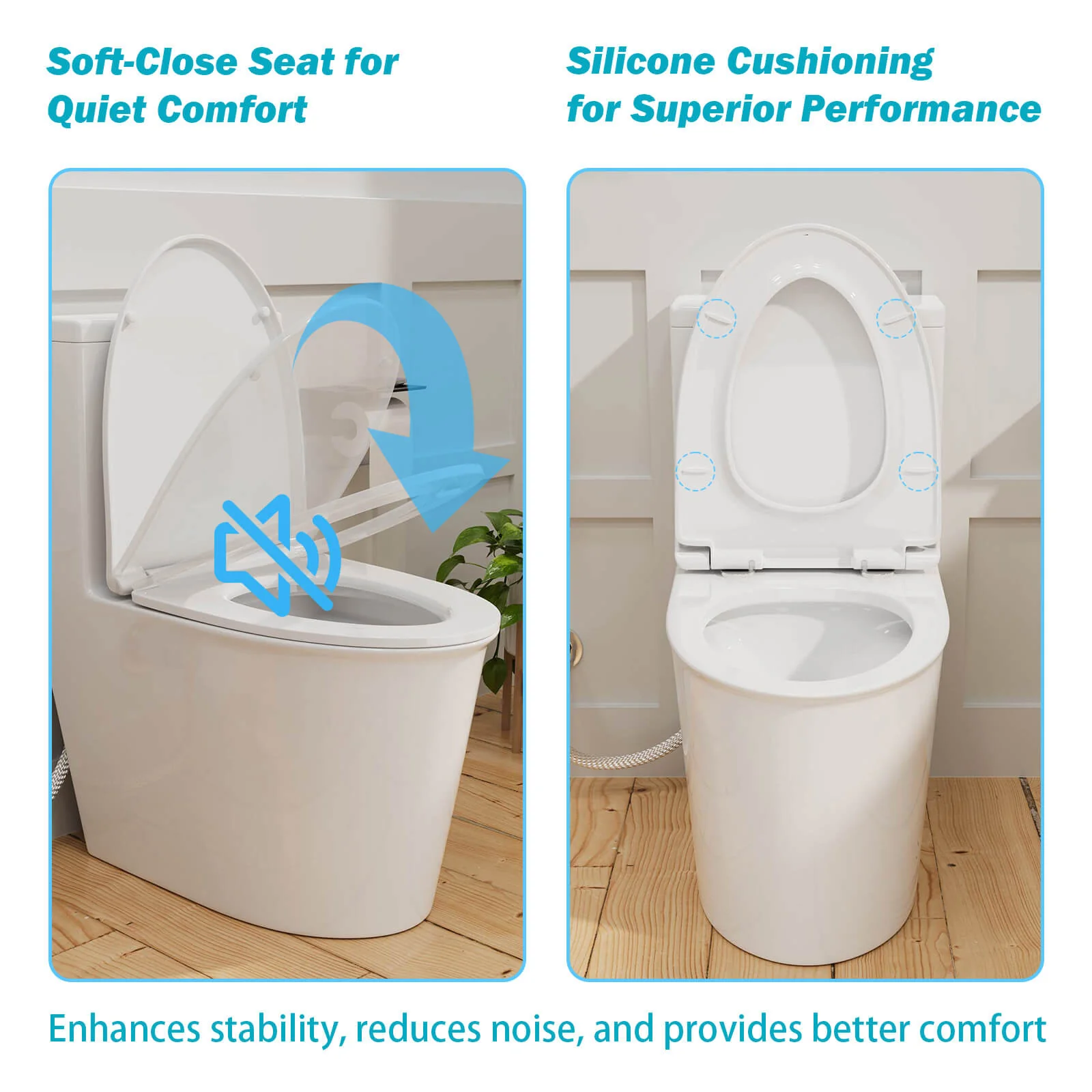 1.0/1.28 GPF Dual Flush One-Piece Skirted Toilet - Image 7