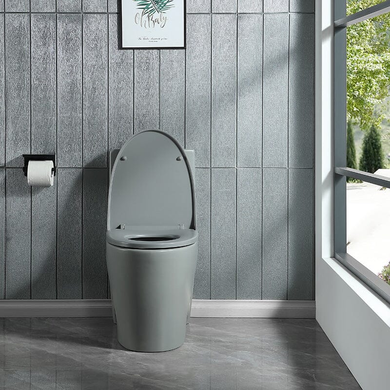 1.1/1.6 GPF Dual Flush One-Piece Floor Mount Elongated Toilet with Soft-Close Seat - Image 5