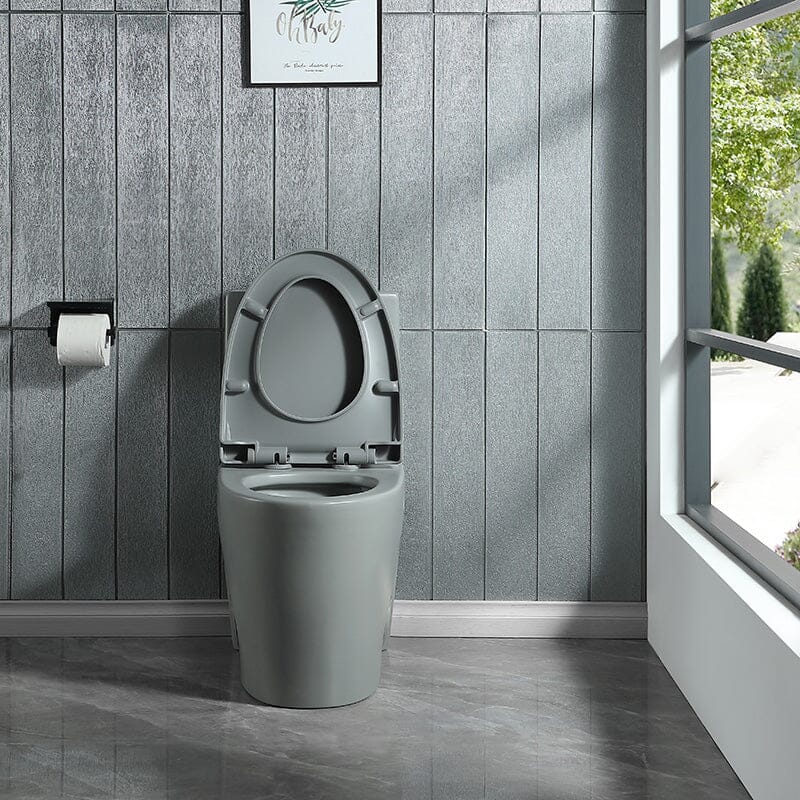 1.1/1.6 GPF Dual Flush One-Piece Floor Mount Elongated Toilet with Soft-Close Seat - Image 6