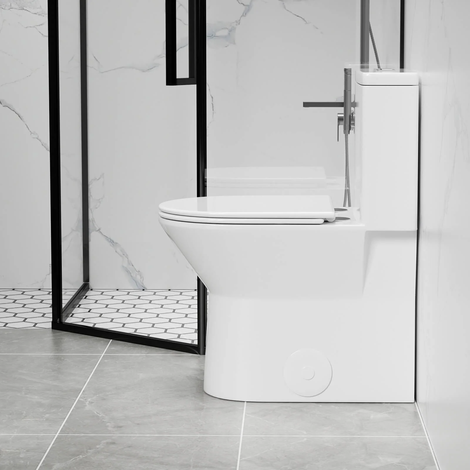 1.1/1.6 GPF Quiet Dual-Flush Rimless Toilet - Image 3