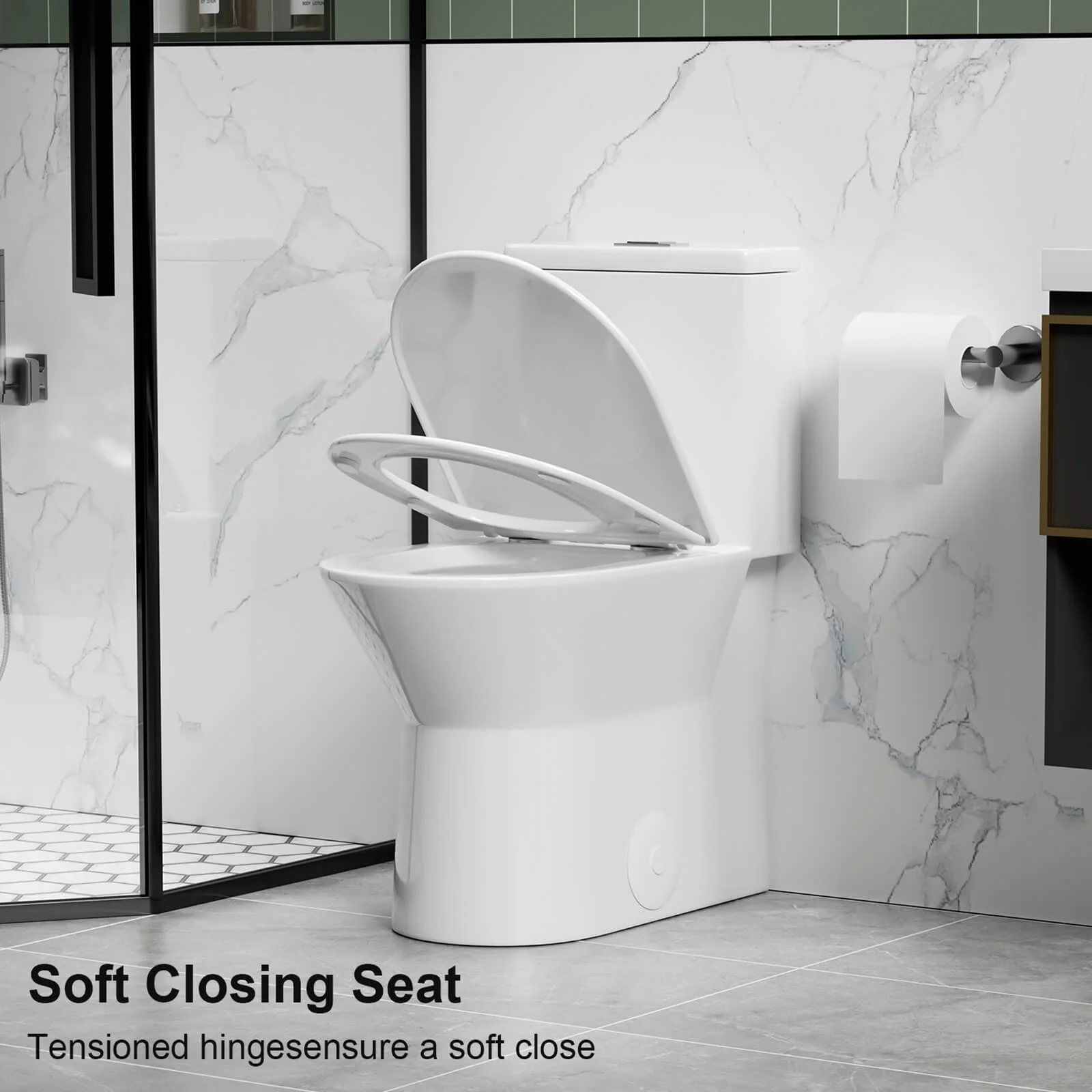 1.1/1.6 GPF Quiet Dual-Flush Rimless Toilet - Image 6