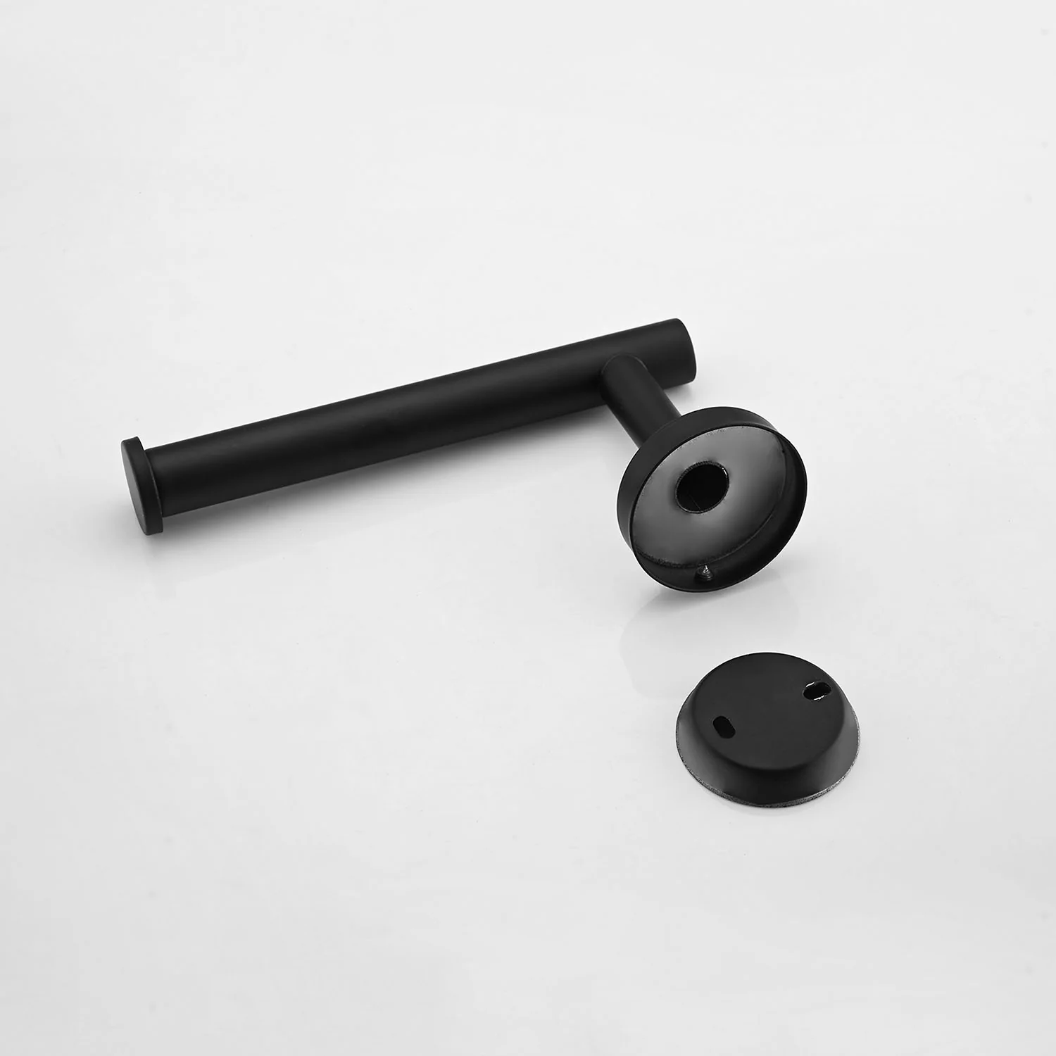 14-Piece Wall-Mounted Matte Black Bathroom Hardware Set - Image 6