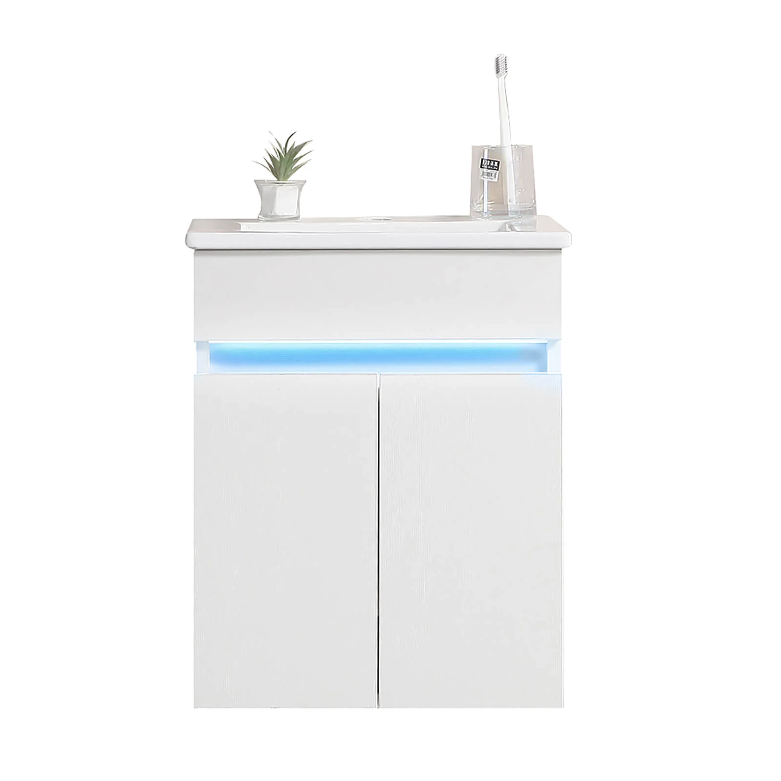 16" Wall-Mounted Vanity with Built-In Motion Sensor Light - Image 12