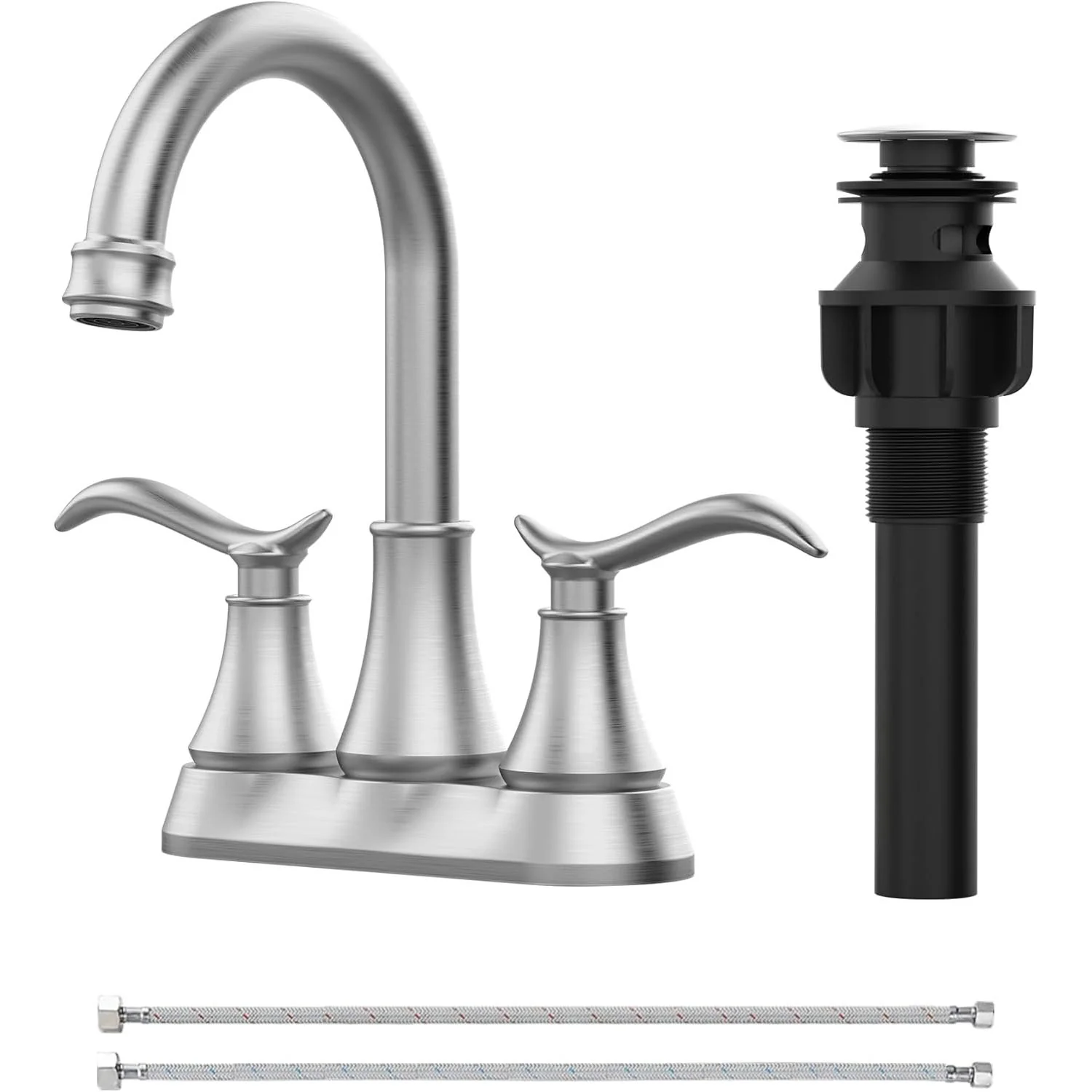 Giving Tree 2-Handle 4-Inch Bathroom Vanity Sink Faucet with Pop-up Drain - Image 12