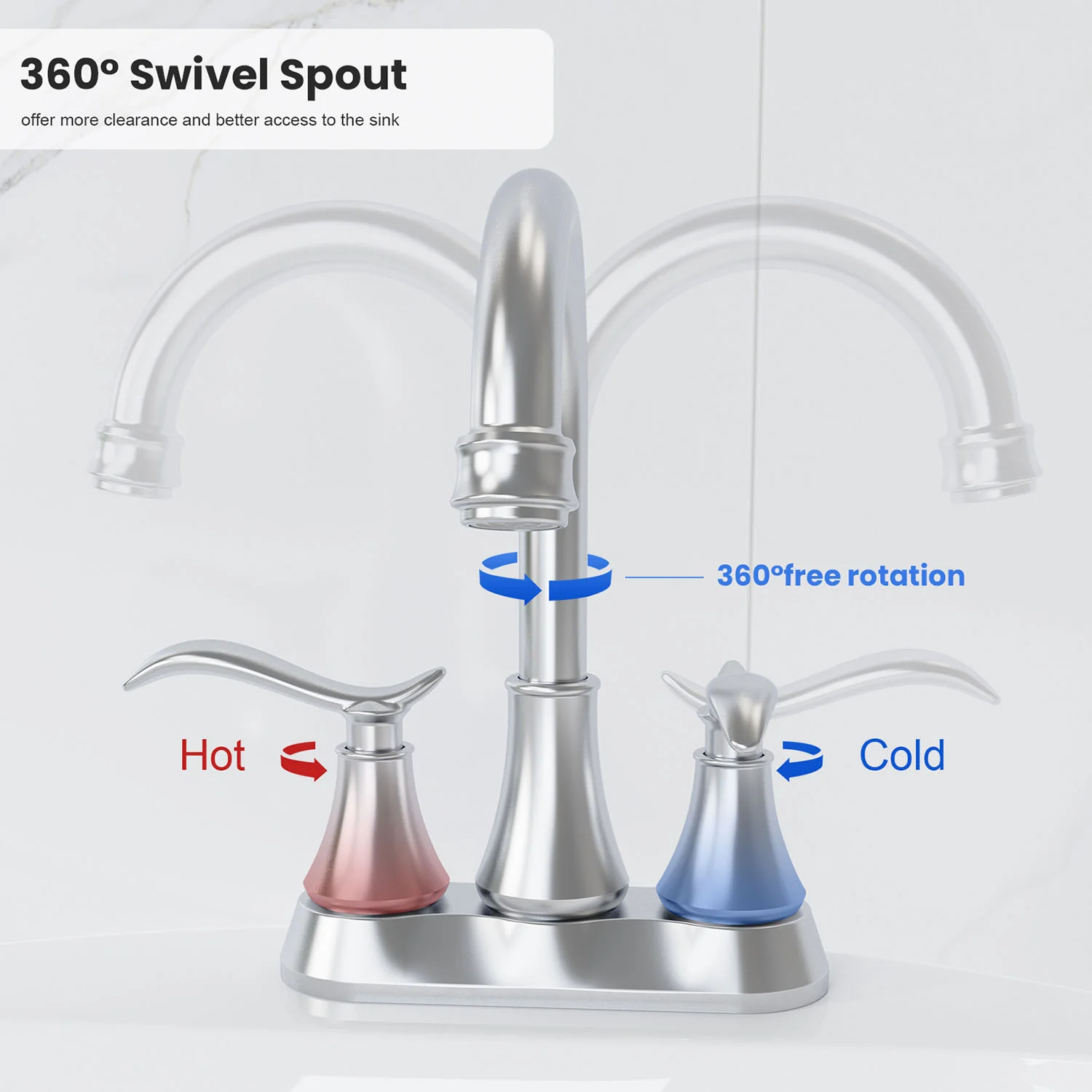 Giving Tree 2-Handle 4-Inch Bathroom Vanity Sink Faucet with Pop-up Drain - Image 23