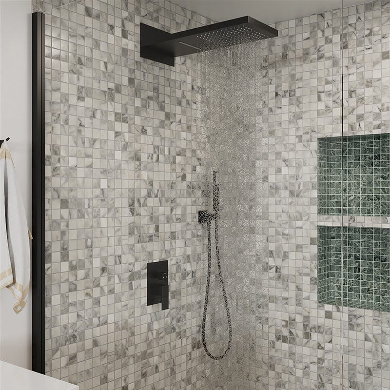 22'' Shower Set Dual Function Waterfall Rainfall Shower Head & Hand Shower - Image 13