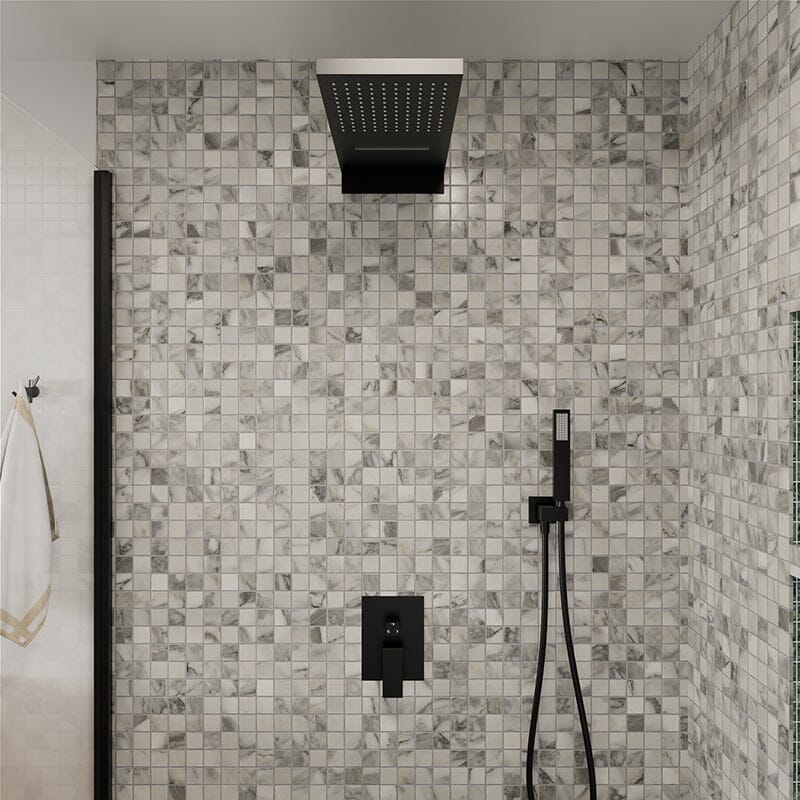 22'' Shower Set Dual Function Waterfall Rainfall Shower Head & Hand Shower - Image 14