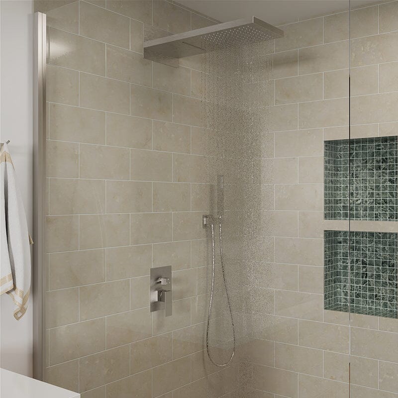 22'' Shower Set Dual Function Waterfall Rainfall Shower Head & Hand Shower - Image 29