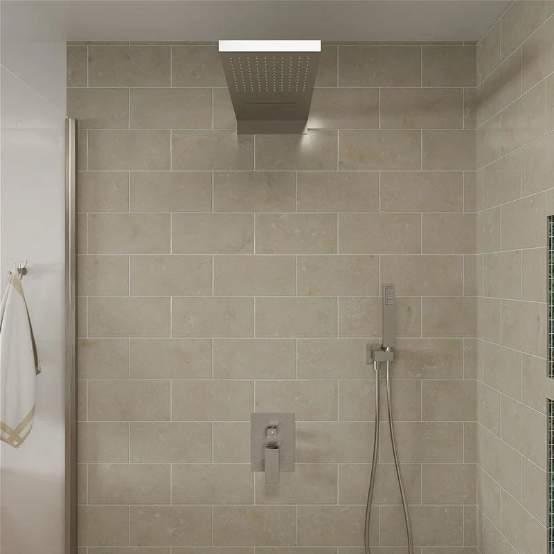 22'' Shower Set Dual Function Waterfall Rainfall Shower Head & Hand Shower - Image 30