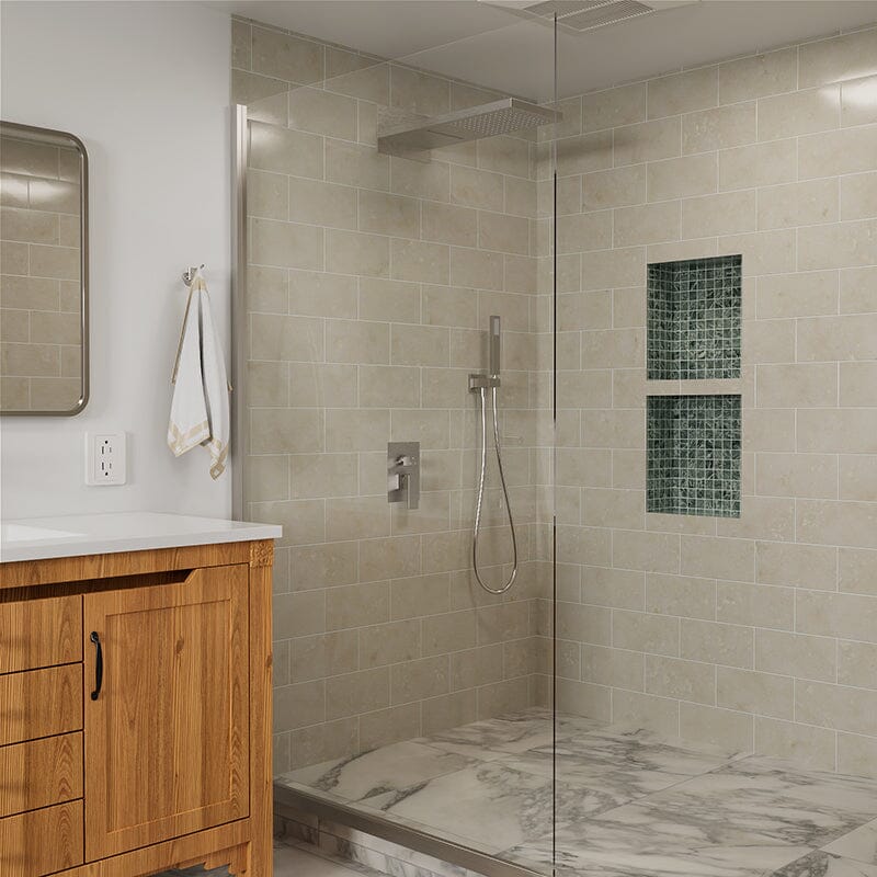 22'' Shower Set Dual Function Waterfall Rainfall Shower Head & Hand Shower - Image 31