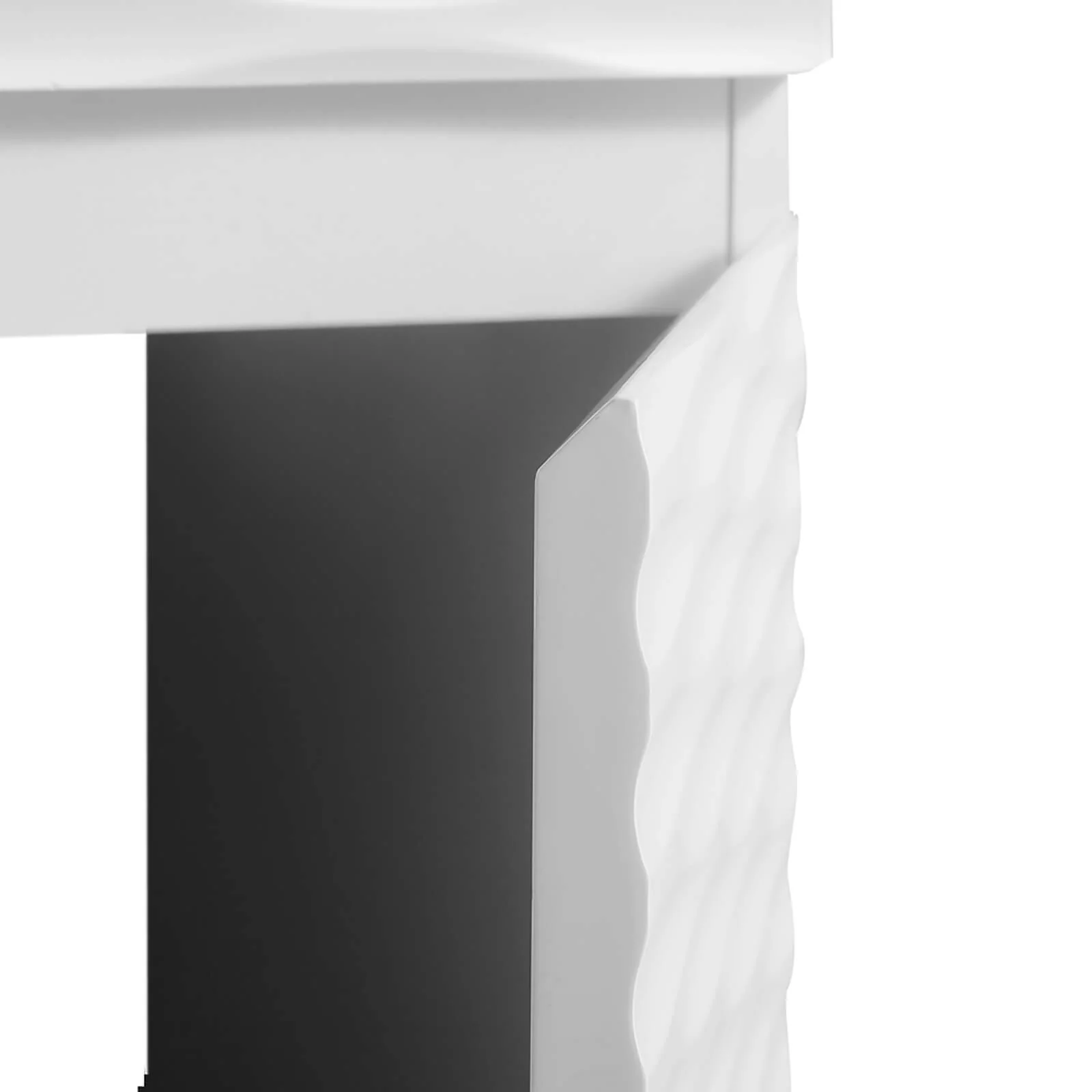 24" Freestanding Bathroom Vanity with Wavy Textured Panel - Image 6