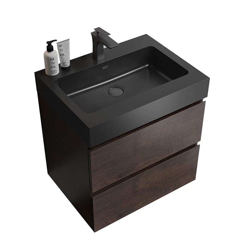 24 Inch Bathroom Vanity with Sink Wall Mounted Floating One-Piece Sink Cabinet - Image 13