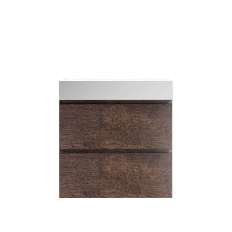 24 Inch Bathroom Vanity with Sink Wall Mounted Floating One-Piece Sink Cabinet - Image 25