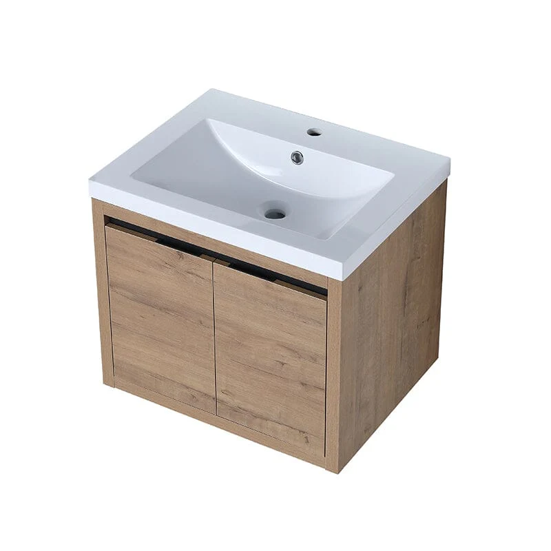 24 Inch Small Bathroom Vanity Cabinet With Sink Float Mounting Design - Image 10