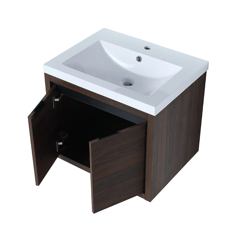 24 Inch Small Bathroom Vanity Cabinet With Sink Float Mounting Design - Image 30