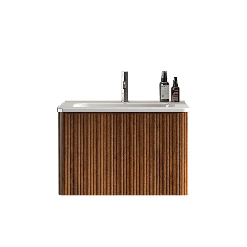 Giving Tree 24" Wooden Striped Modern Bathroom Vanity with Sink, Wall-mounted - Image 3