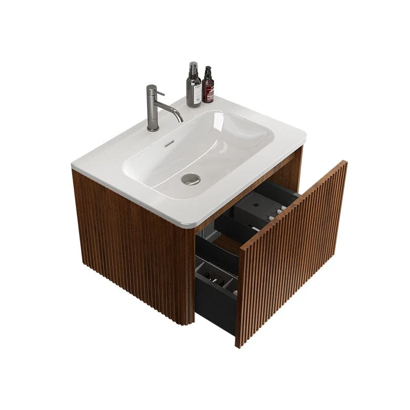 Giving Tree 24" Wooden Striped Modern Bathroom Vanity with Sink, Wall-mounted - Image 6