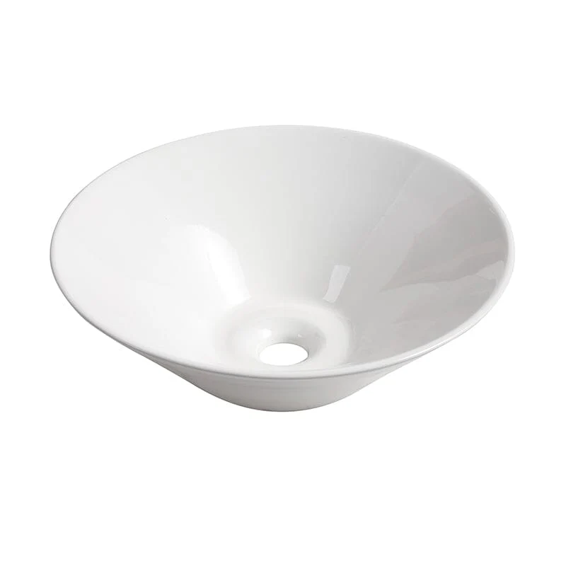 24'' Modern Design Floating Bathroom Vanity Sintered Stone Top Circular Ceramic Sink Set - Image 11