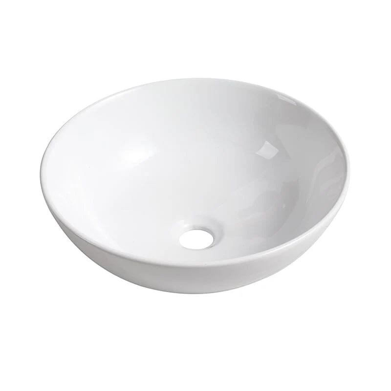 24'' Modern Design Floating Bathroom Vanity Sintered Stone Top Round Ceramic Vessel Sink - Image 15
