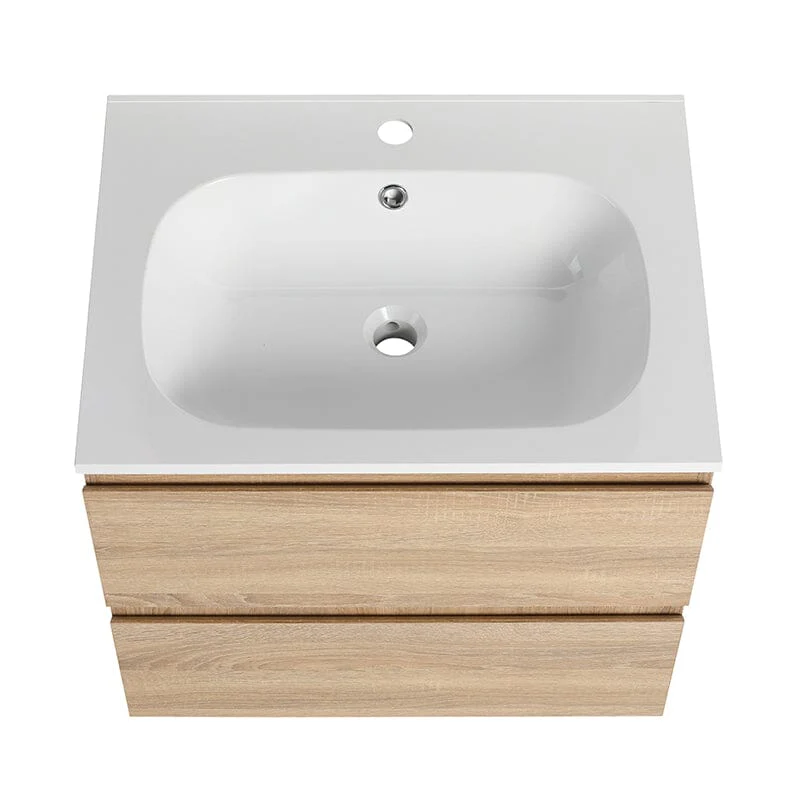 24'' Modern Floating Bathroom Vanity Single Ceramic Sink with Drawers - Image 13
