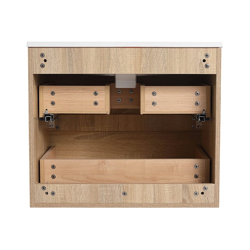 24'' Modern Floating Bathroom Vanity Single Ceramic Sink with Drawers - Image 15