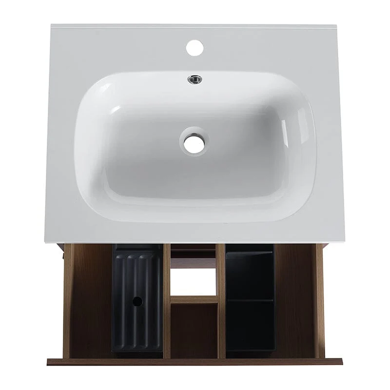 24'' Modern Floating Bathroom Vanity Single Ceramic Sink with Drawers - Image 32