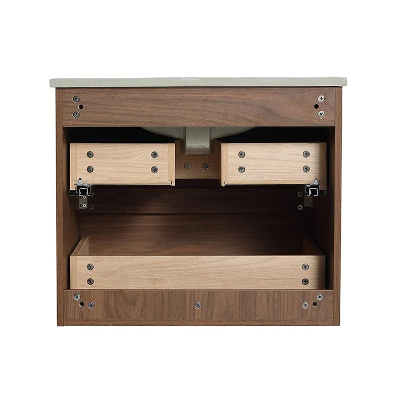 24'' Modern Floating Bathroom Vanity Single Ceramic Sink with Drawers - Image 33