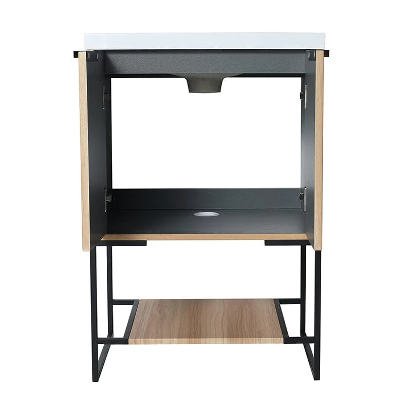 24'' x 18'' Small Freestanding Bathroom Vanity With Resin Basin - Image 13