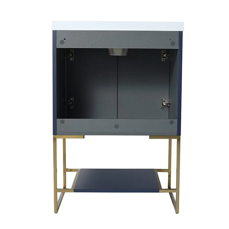24'' x 18'' Small Freestanding Bathroom Vanity With Resin Basin - Image 29