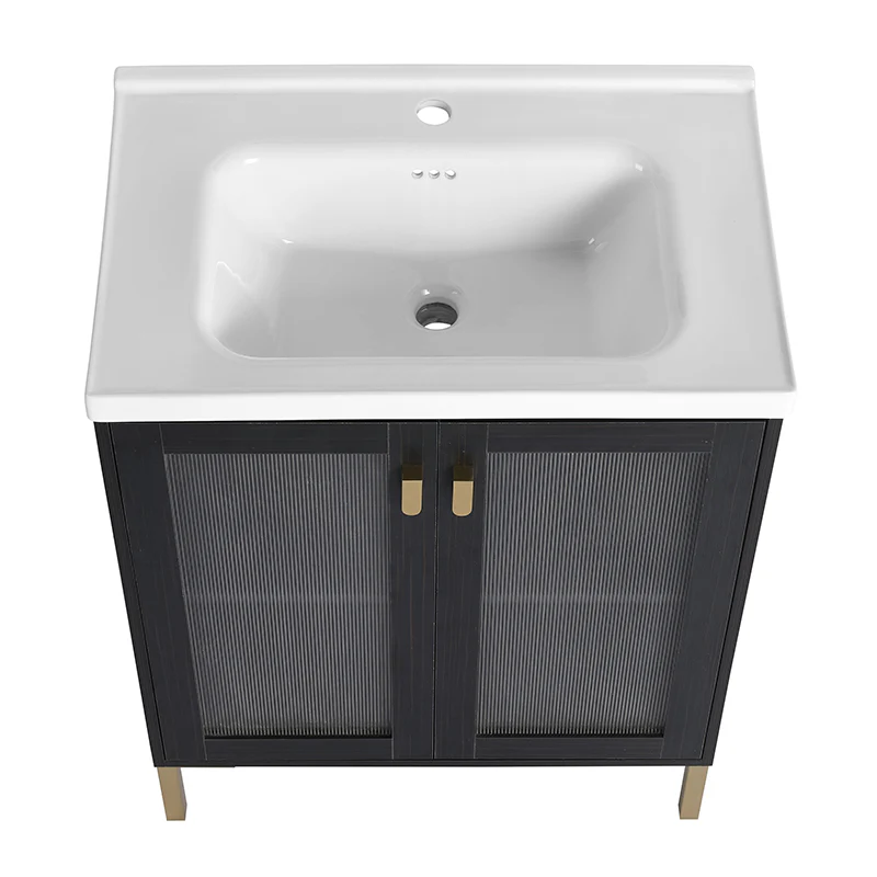 28 Inch Modern Freestanding Bathroom Vanity with Ceramic Sink, Soft Closing Door - Image 13