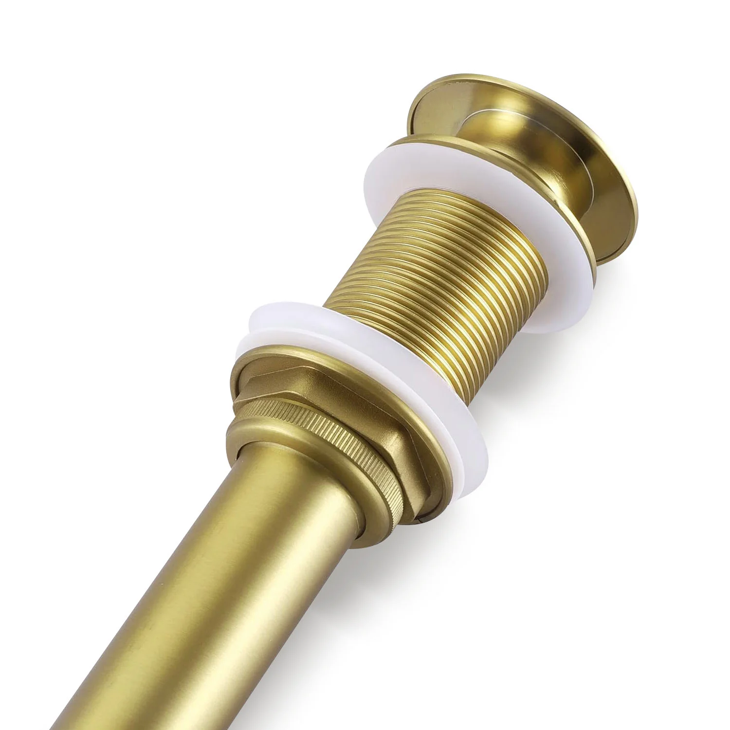 2PCS Brushed Gold Bathroom Sink Pop Up Drain in Stainless Steel - Image 5