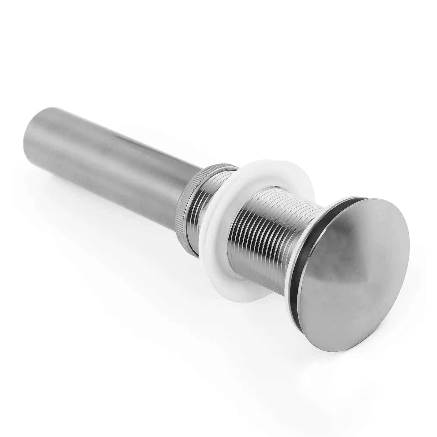 2PCS Brushed Nickel Bathroom Sink Pop Up Drain in Stainless Steel - Image 5