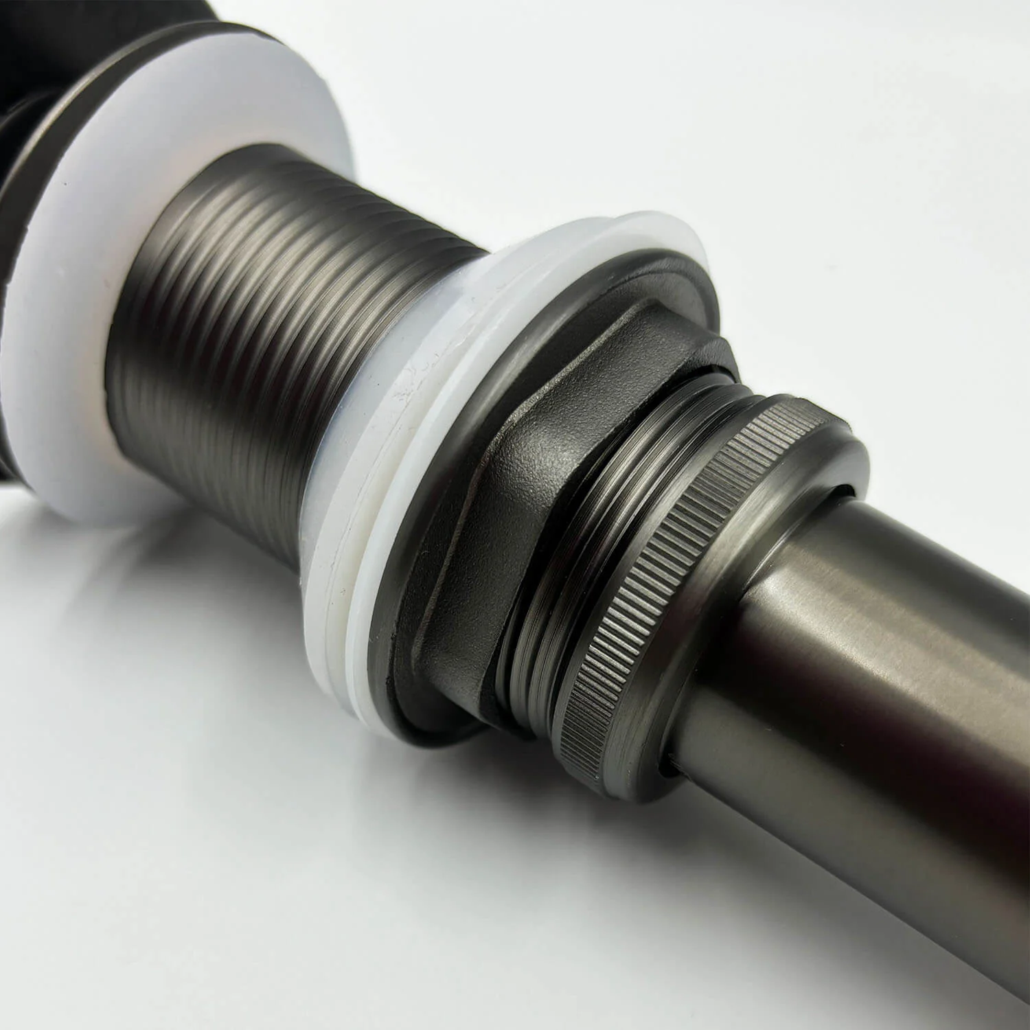 2PCS Gunmetal Bathroom Sink Pop Up Drain in Stainless Steel - Image 4