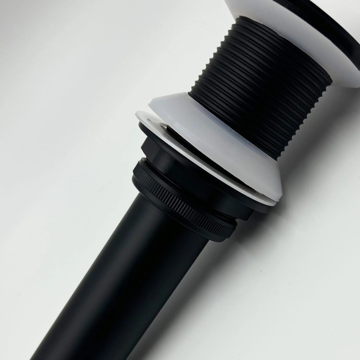 2PCS Matte Black Bathroom Sink Pop Up Drain in Stainless Steel - Image 6