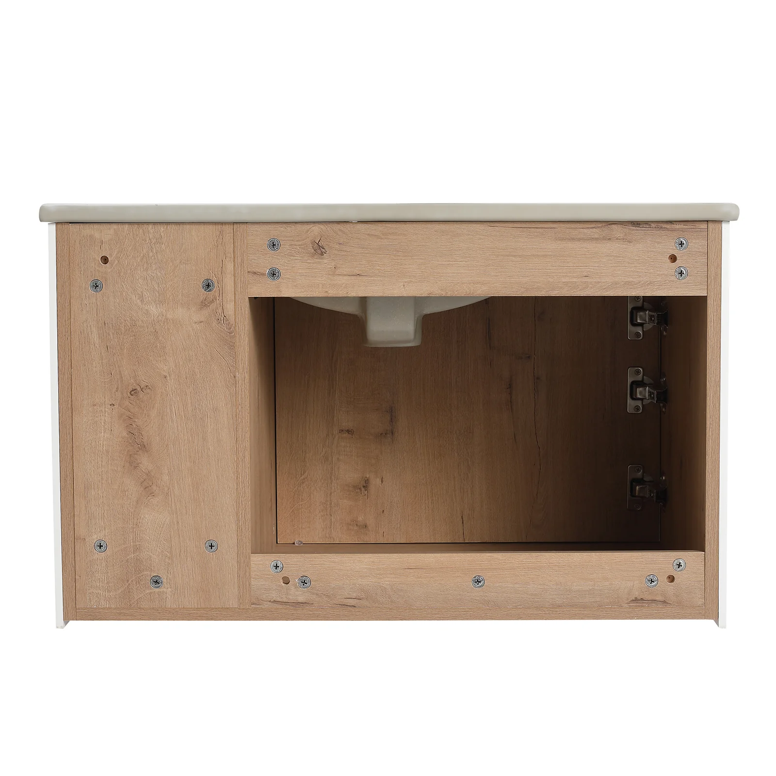 30'' Floating Wall-Mounted Bathroom Vanity with Ceramics Sink and Soft-Close Cabinet Door - Image 17