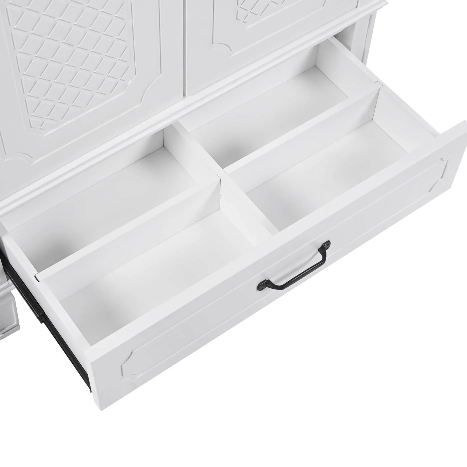 30" White Vintage Freestanding Bathroom Vanity - Image 8