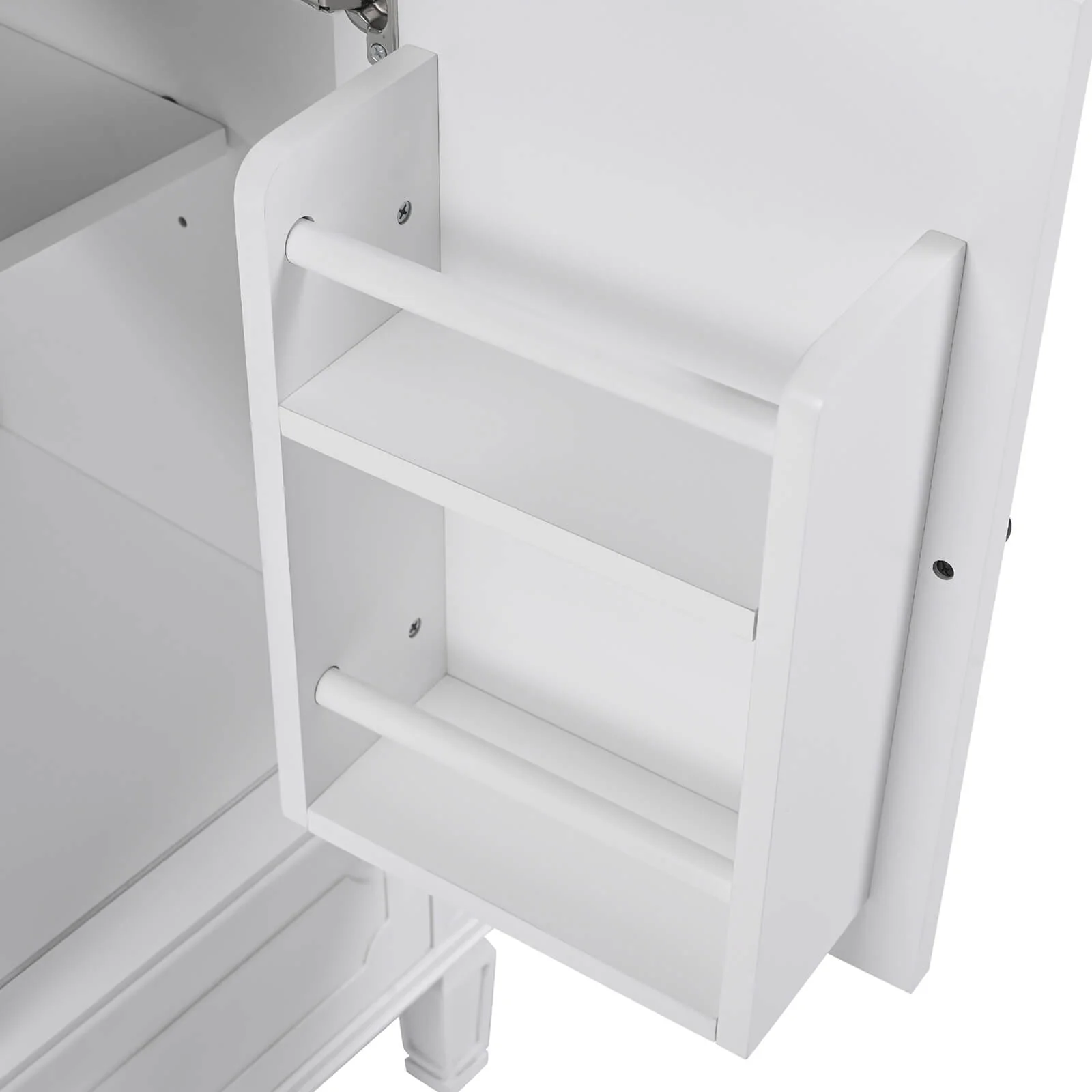 30" White Vintage Freestanding Bathroom Vanity - Image 9