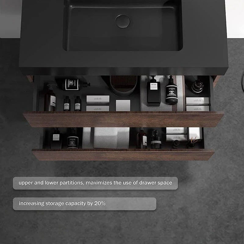 30 Inch Bathroom Vanity with Sink Floor Mounted One-Piece Sink Cabinet - Image 10