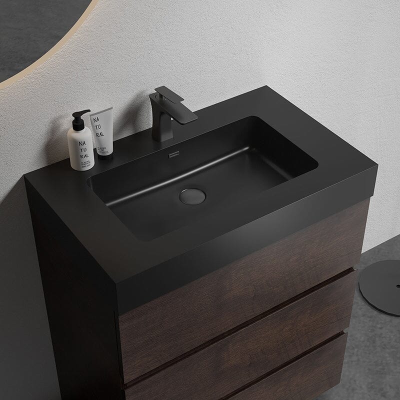 30 Inch Bathroom Vanity with Sink Floor Mounted One-Piece Sink Cabinet - Image 6