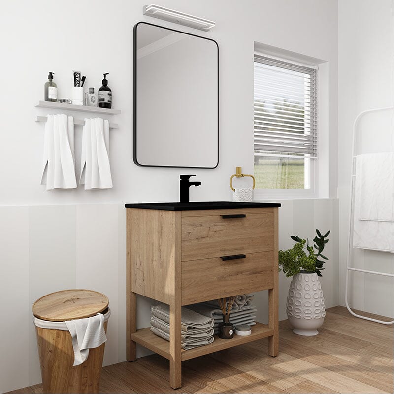 30-inch Freestanding Plywood Bathroom Vanity With Tops and 2 Drawers - Image 19