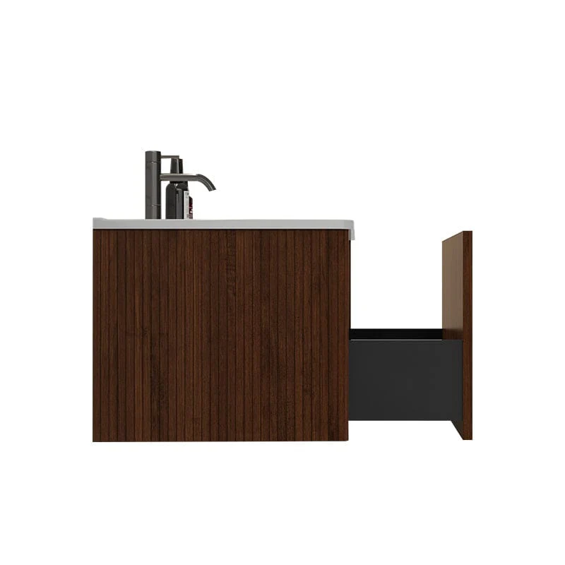Giving Tree 30" Wooden Striped Modern Bathroom Vanity with Sink, Wall-mounted - Image 10