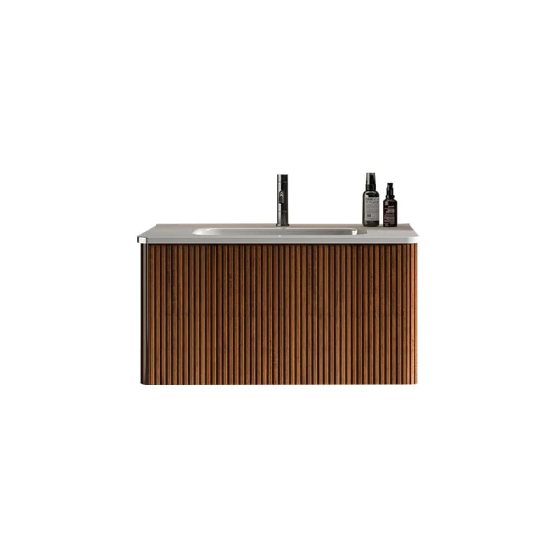 Giving Tree 30" Wooden Striped Modern Bathroom Vanity with Sink, Wall-mounted - Image 8