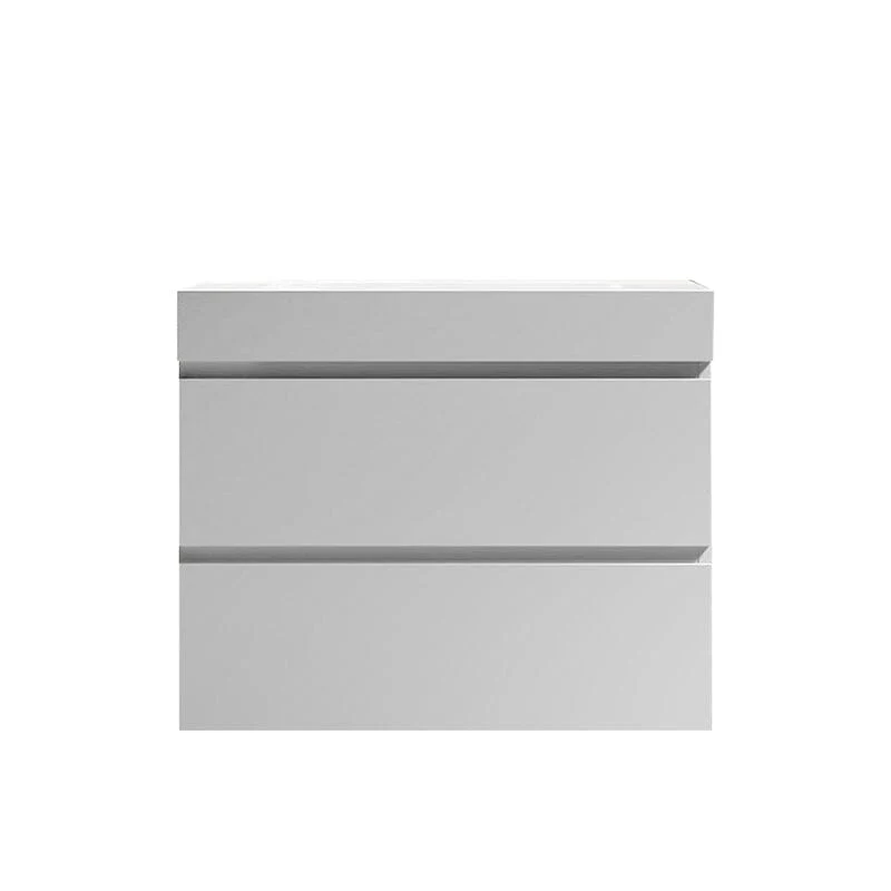 30'' White Wall-Mounted Bathroom Vanity Unit - Image 7