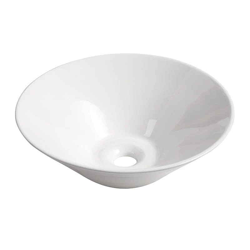 30'' Modern Design Floating Bathroom Vanity Sintered Stone Top Circular Ceramic Sink Set - Image 7