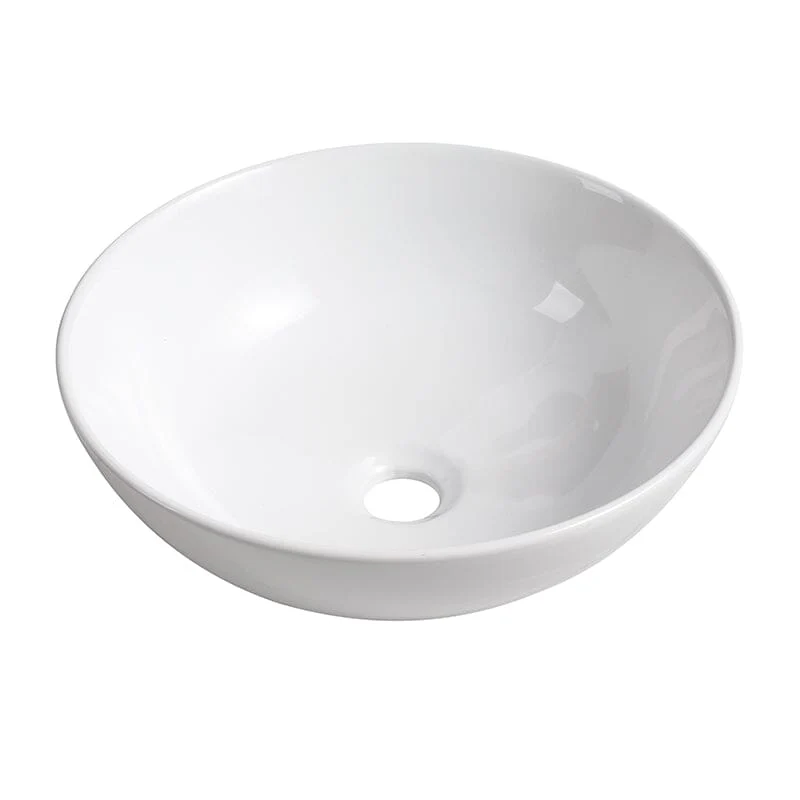 30'' Modern Design Floating Bathroom Vanity Sintered Stone Top Round Ceramic Sink Set - Image 11