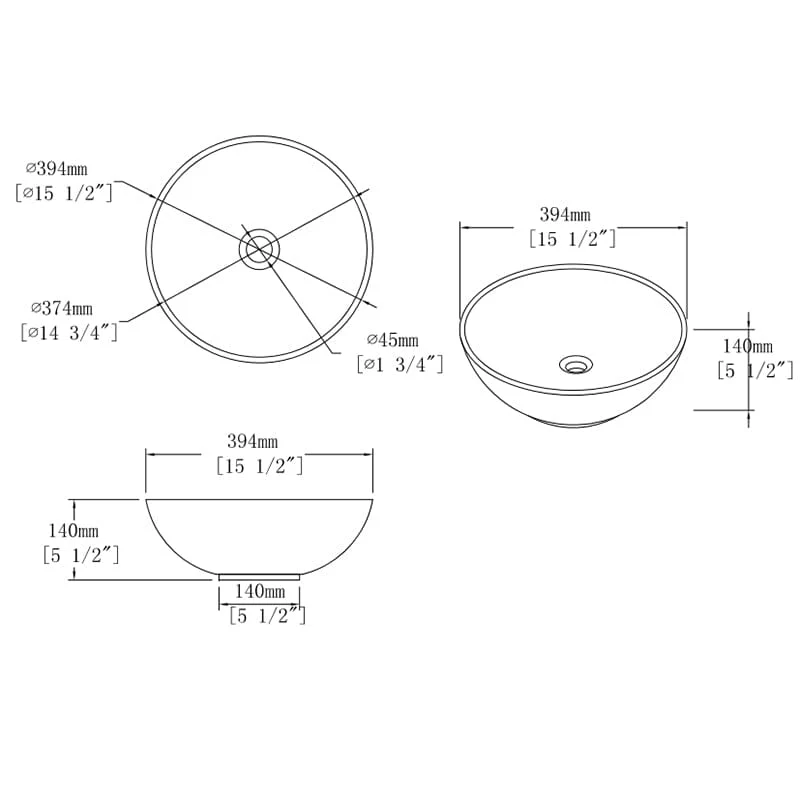 30'' Modern Design Floating Bathroom Vanity Sintered Stone Top Round Ceramic Sink Set - Image 12