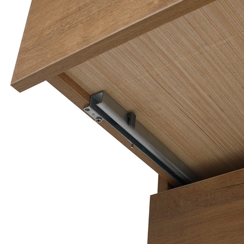 30'' Wall Mounted Bathroom Vanity White Resin Basin Top with Right Shelves - Image 13