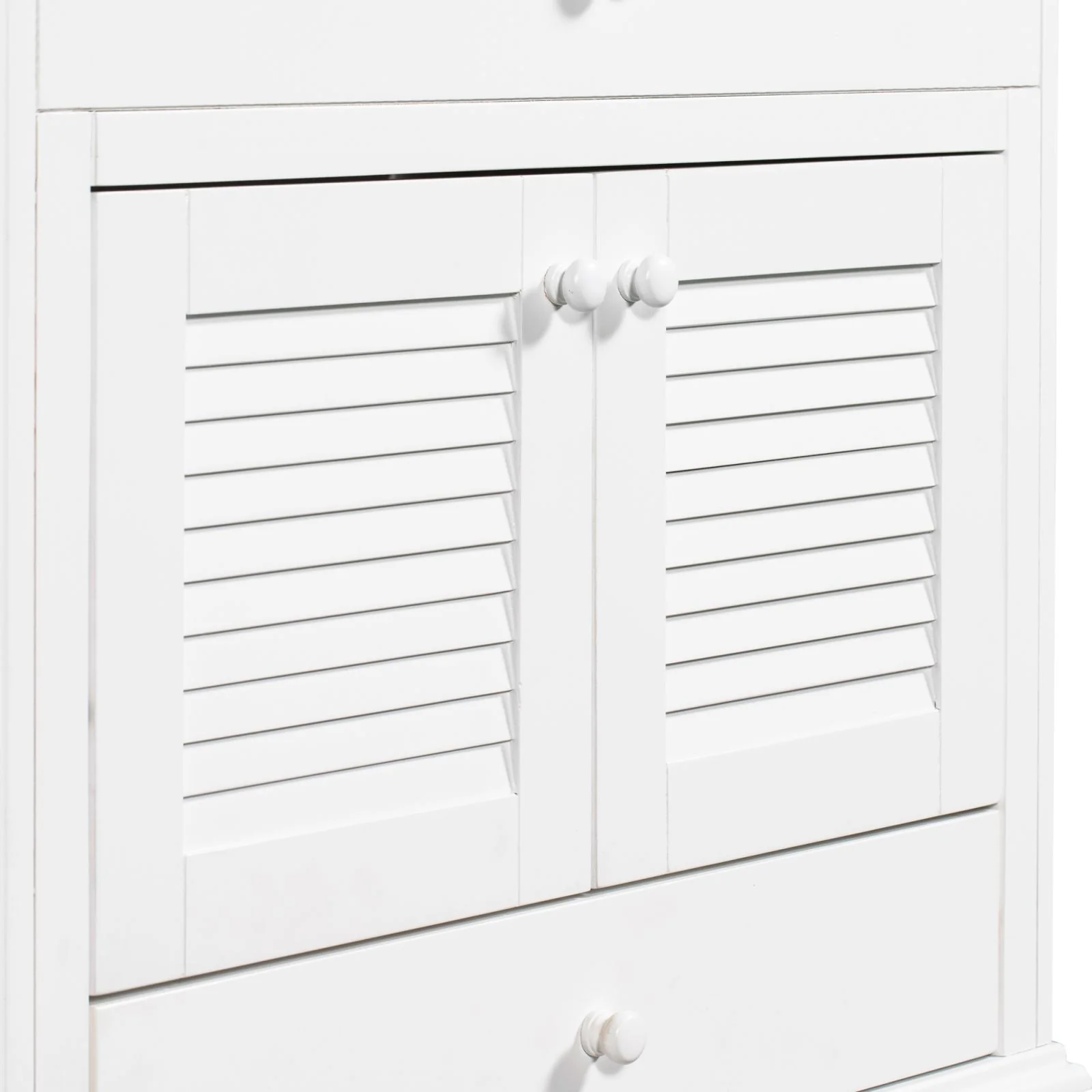 30" Wood Double Doors Bathroom Vanity,  White Spacious Drawer Standalone Cabinet - Image 6