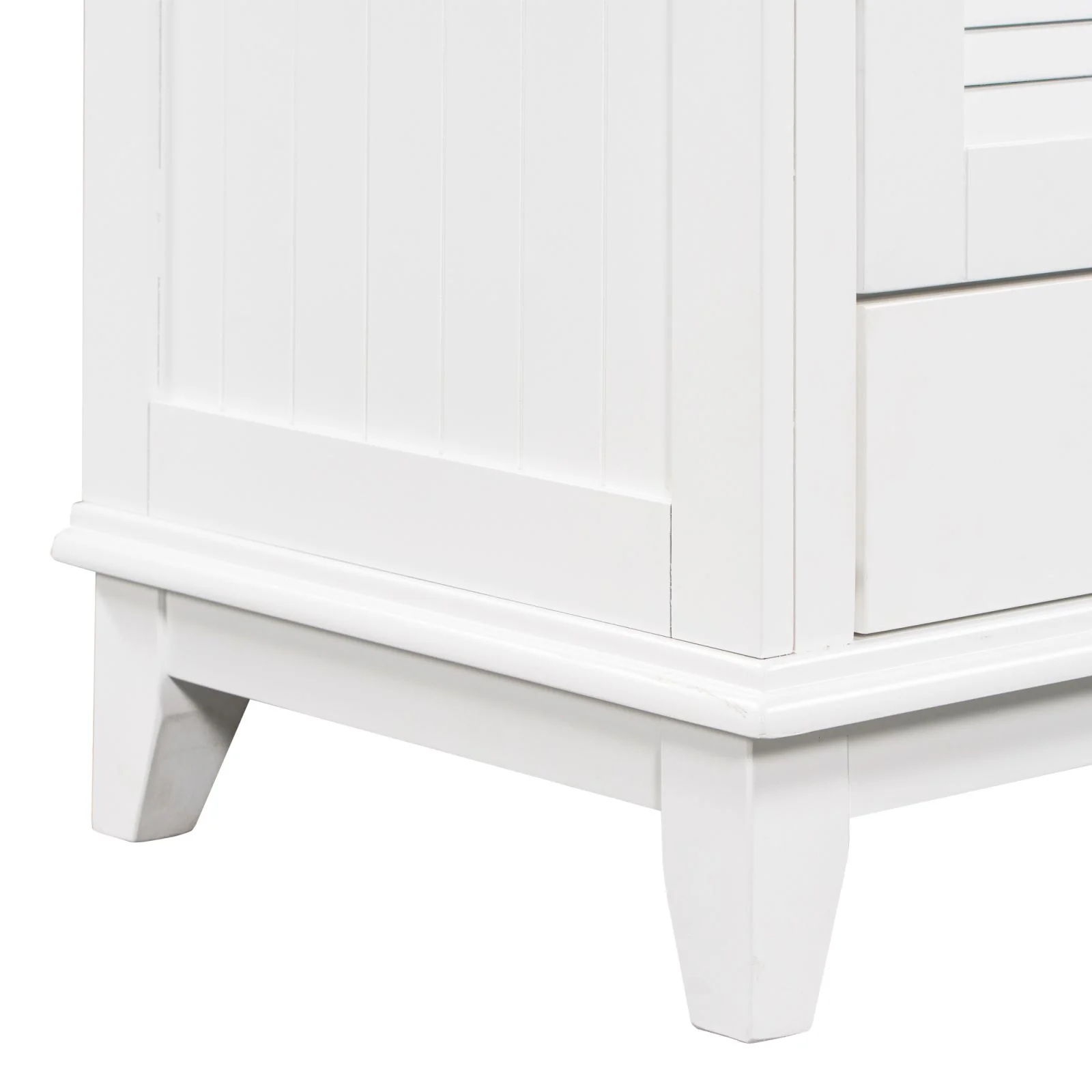 30" Wood Double Doors Bathroom Vanity,  White Spacious Drawer Standalone Cabinet - Image 8